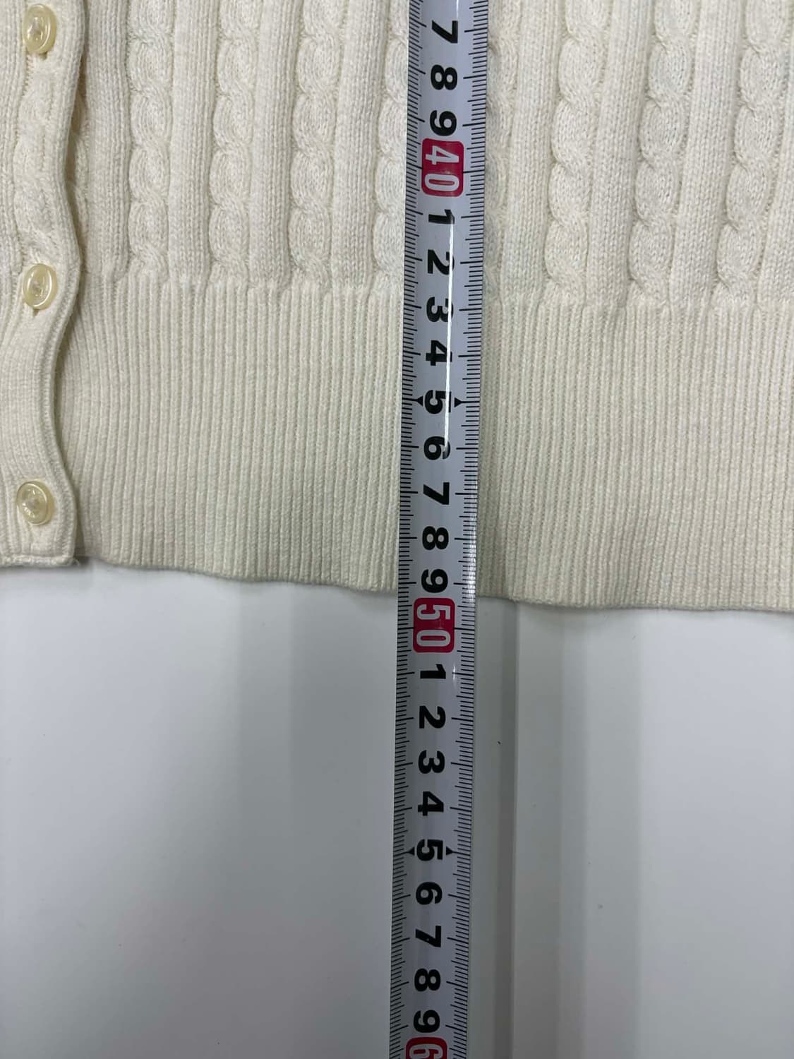 폴로 랄프로렌 화이트 꽈배기 케이블 걸즈 니트 가디건(XL) 상품이미지6