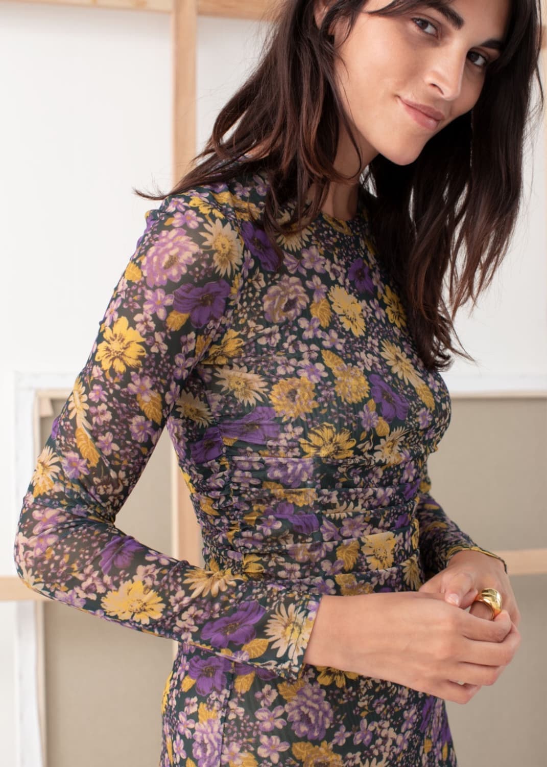 앤아더스토리즈 플로럴 미니 드레스 상품이미지3