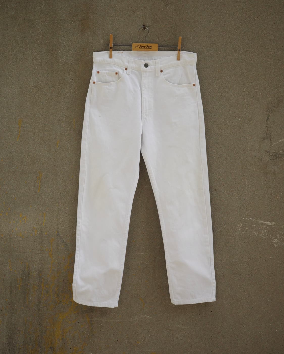 90‘s Levi’s 505 화이트 데님 팬츠 상품이미지1