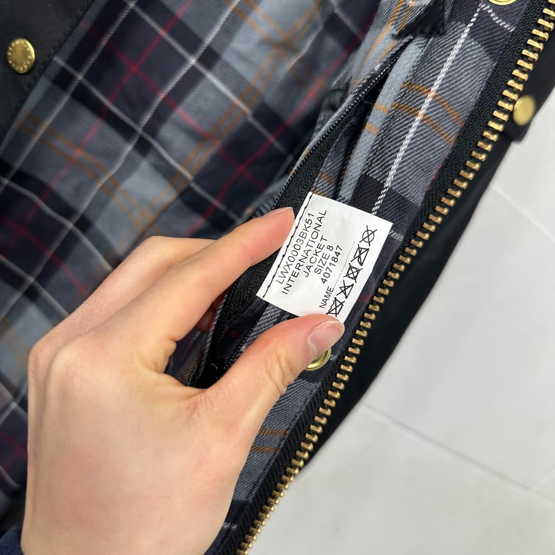 바버 인터네셔널 왁스자켓 상품이미지5