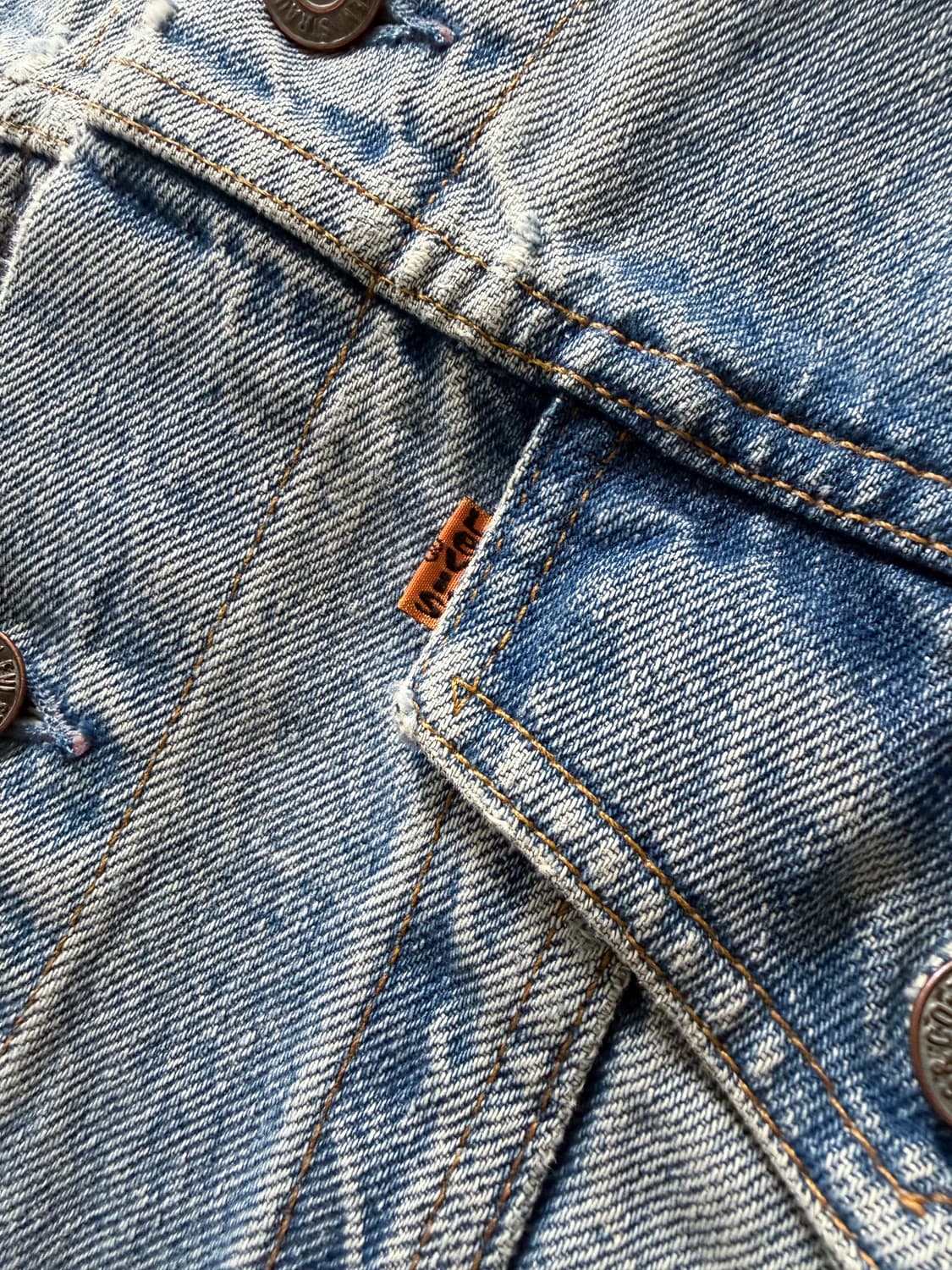 90s Levi's Orange Tab Denim Jacket 상품이미지3