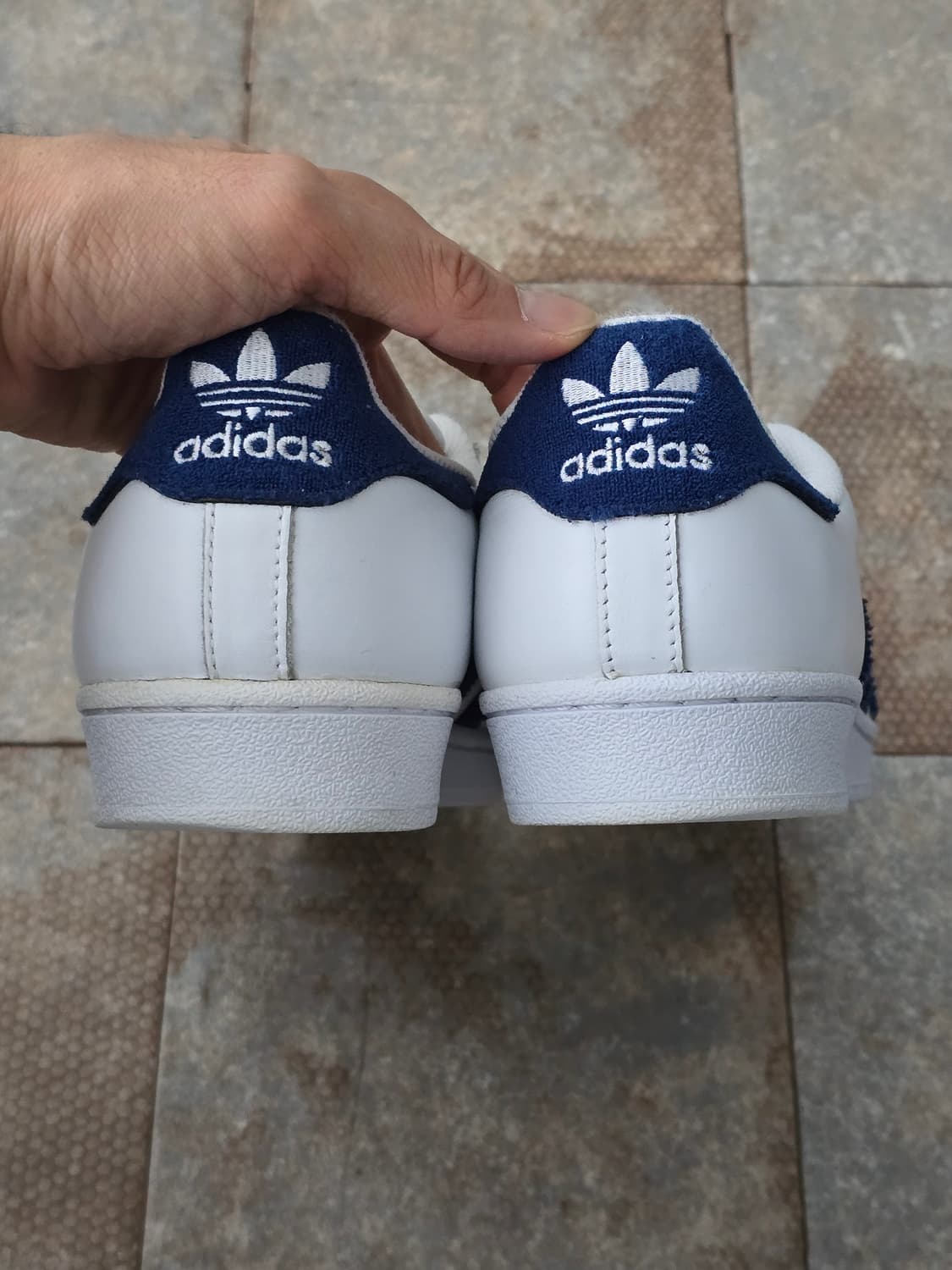 (275)아디다스 슈퍼스타 화이트 블루 상품이미지7