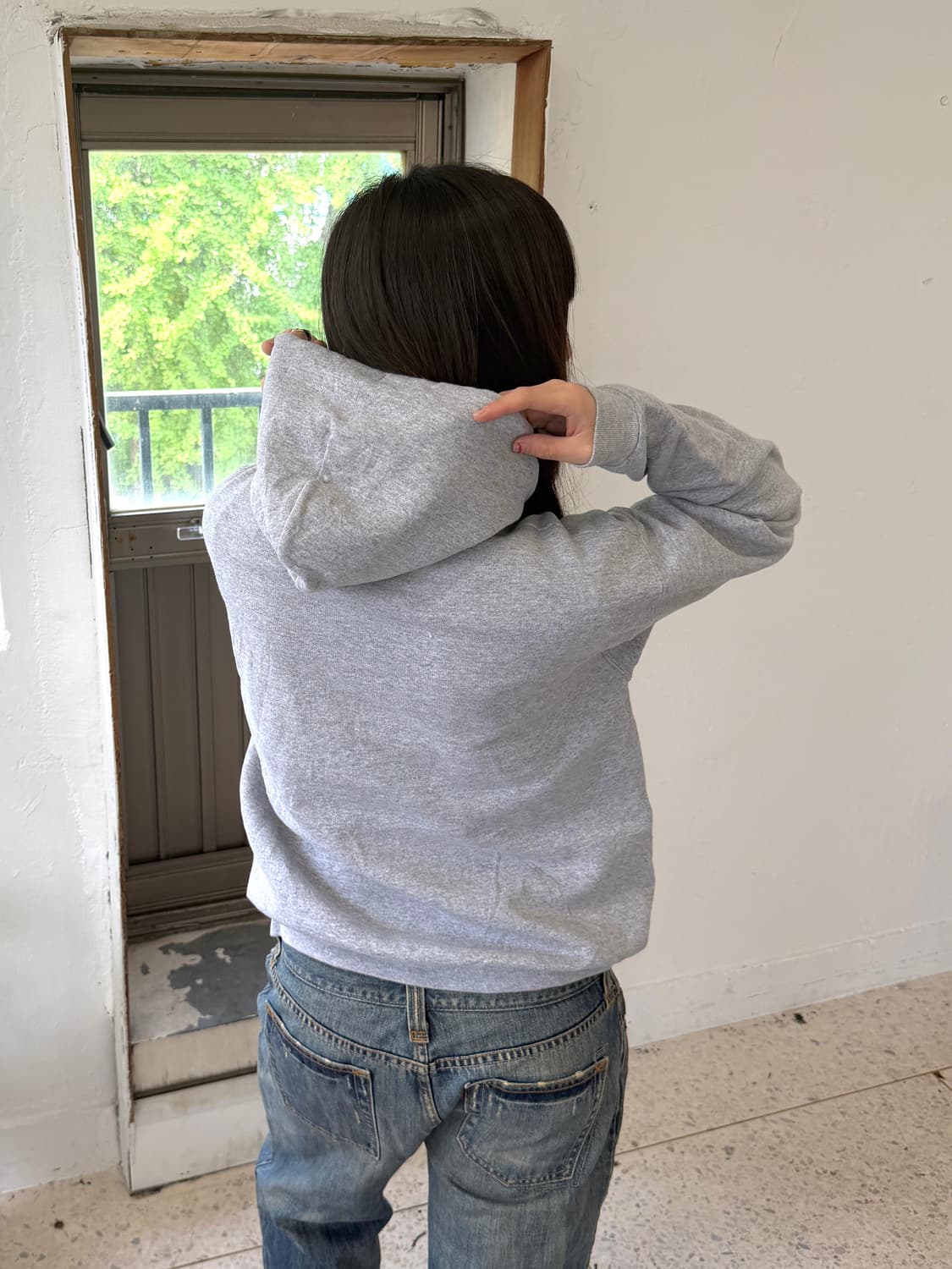 디즈니 미키마우스 후드티 그레이 상품이미지5