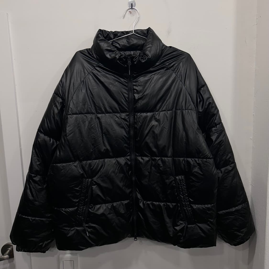 필루미네이트 블랜드 래글런 레더 패딩 상품이미지2