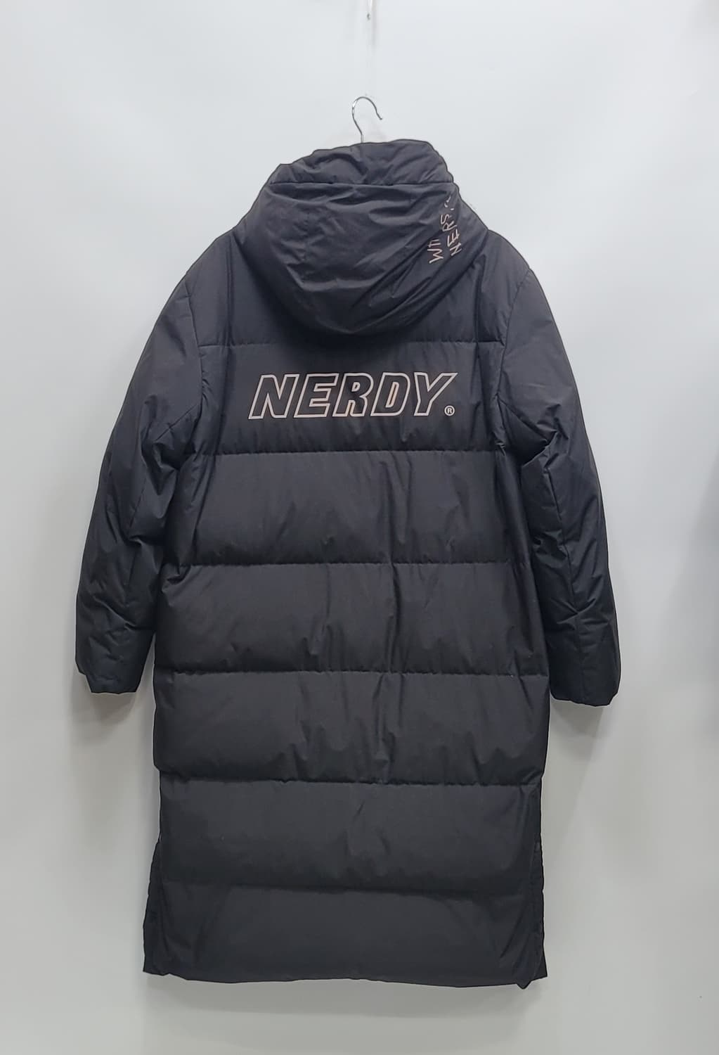 NERDY 널디 백로고 후드 다운 롱 패딩 / S
 상품이미지2