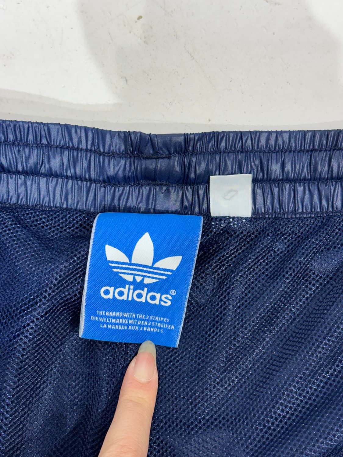 아디다스 네이비 블루 삼선 우븐 트레이닝 팬츠 95 상품이미지7