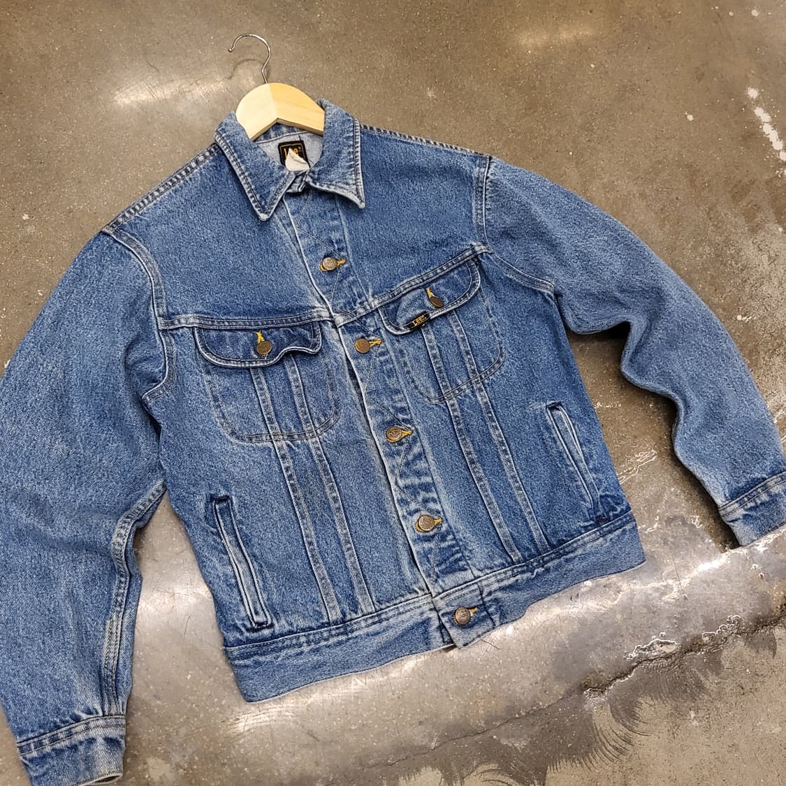 90s Made in USA 미국빈티지 리 Lee 데님자켓 청자켓 상품이미지2