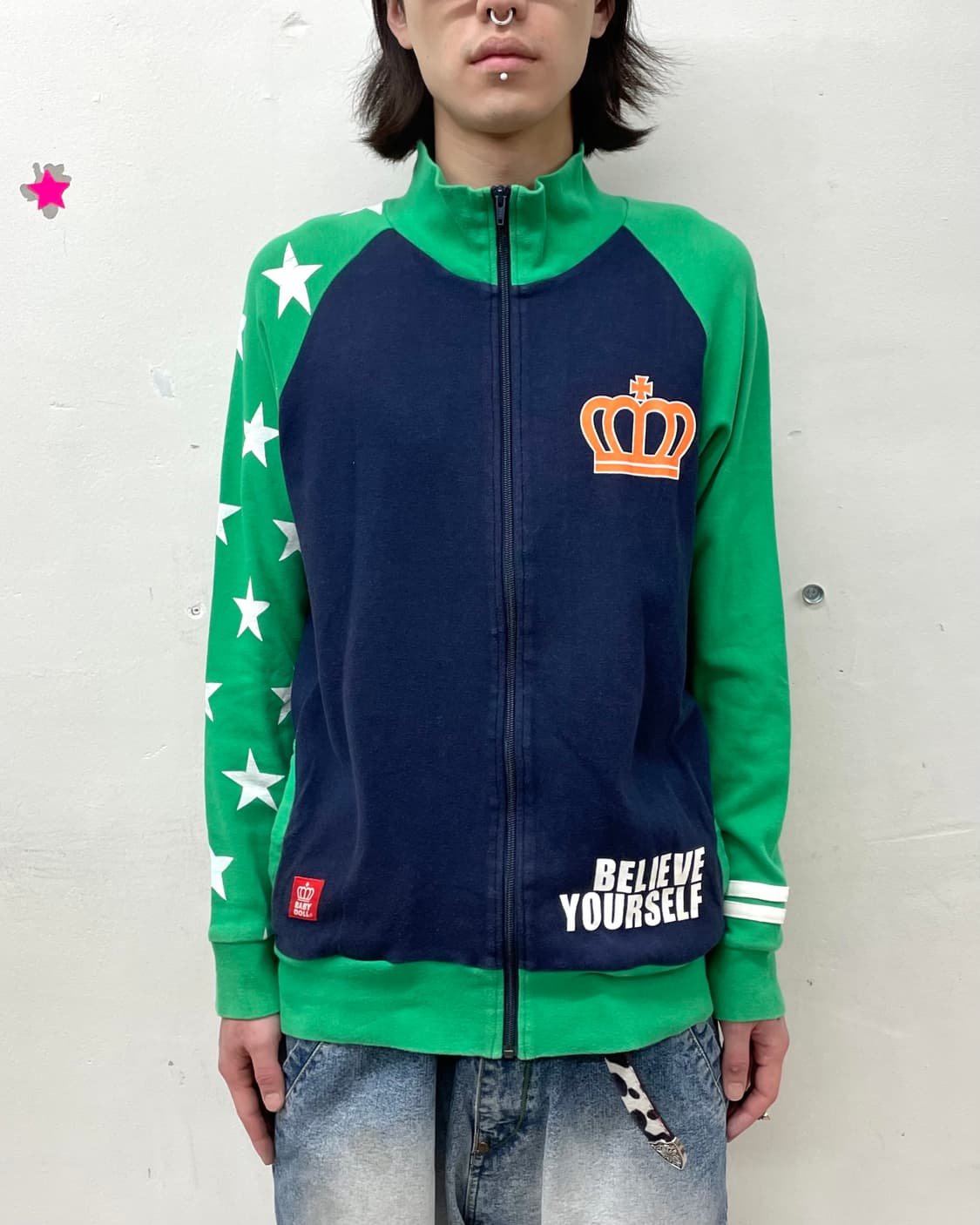 Baby Doll Retro Star Green Jacket  상품이미지1