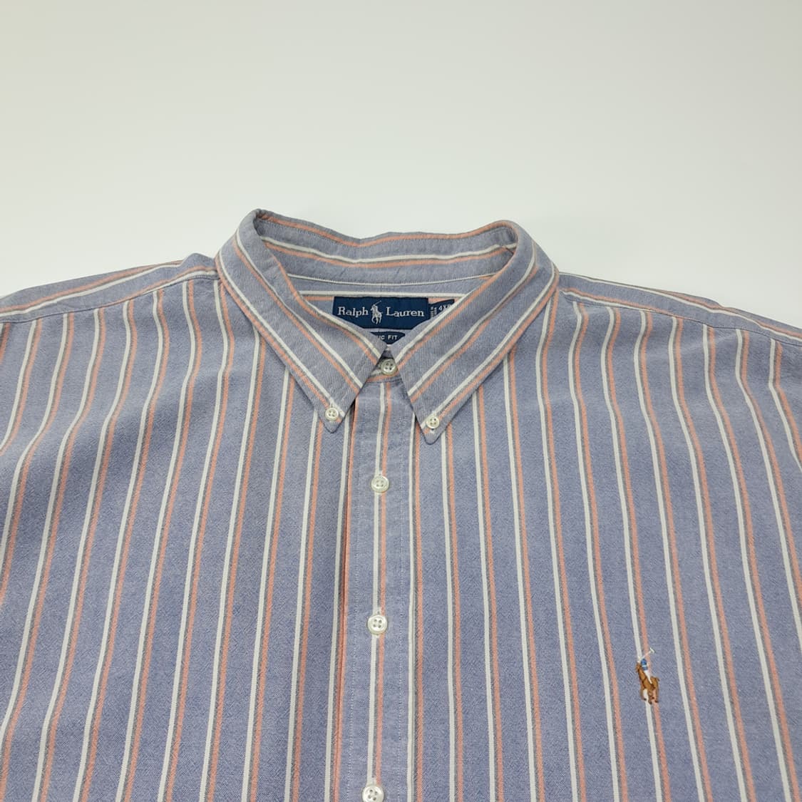 CL858 4XB 폴로 90s 올드스쿨 스트라이프 셔츠 남방 상품이미지2