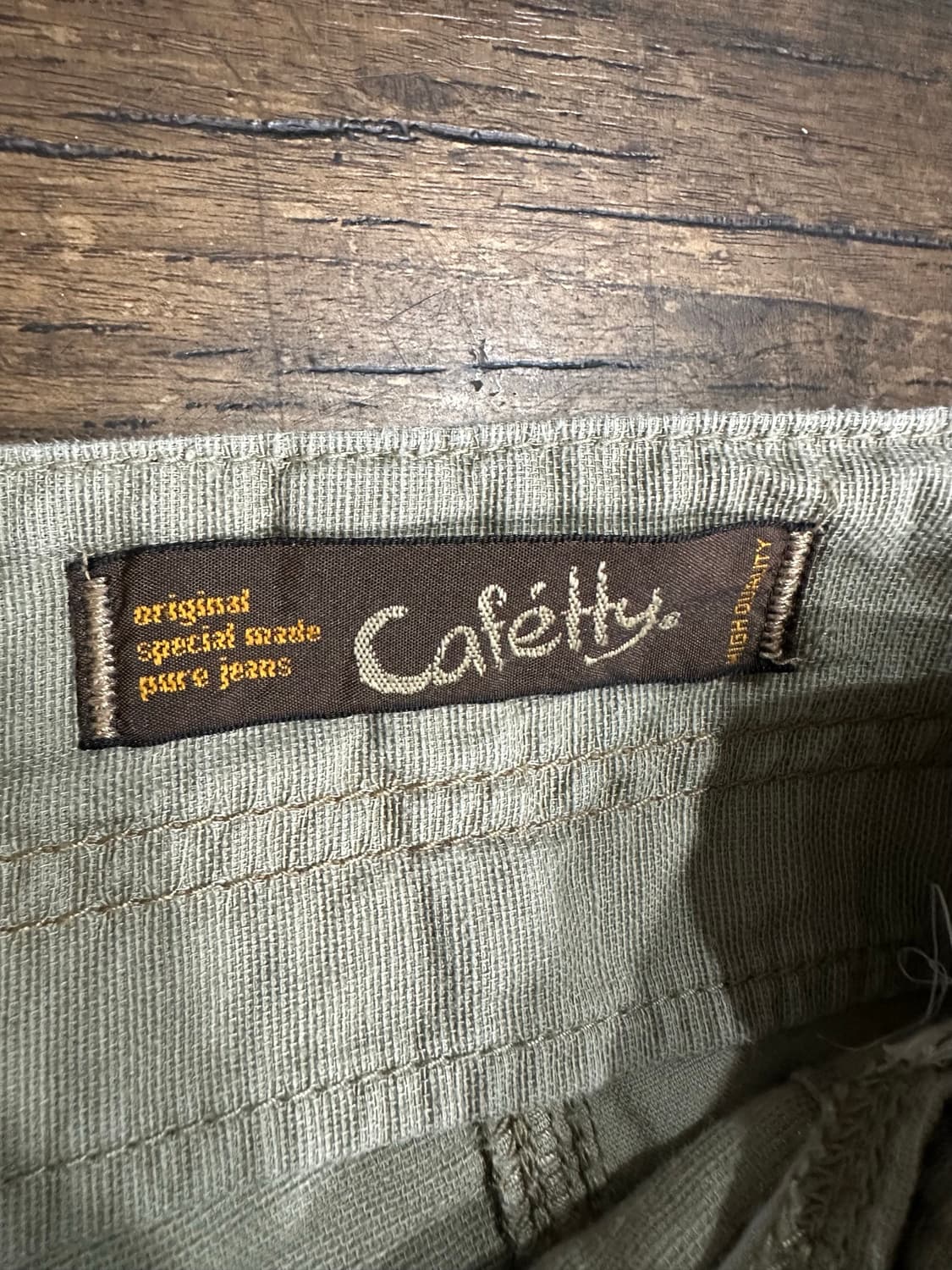 캐티 Caetty 일본제 카고 치노팬츠 연카키 베이지 30사이즈 상품이미지7