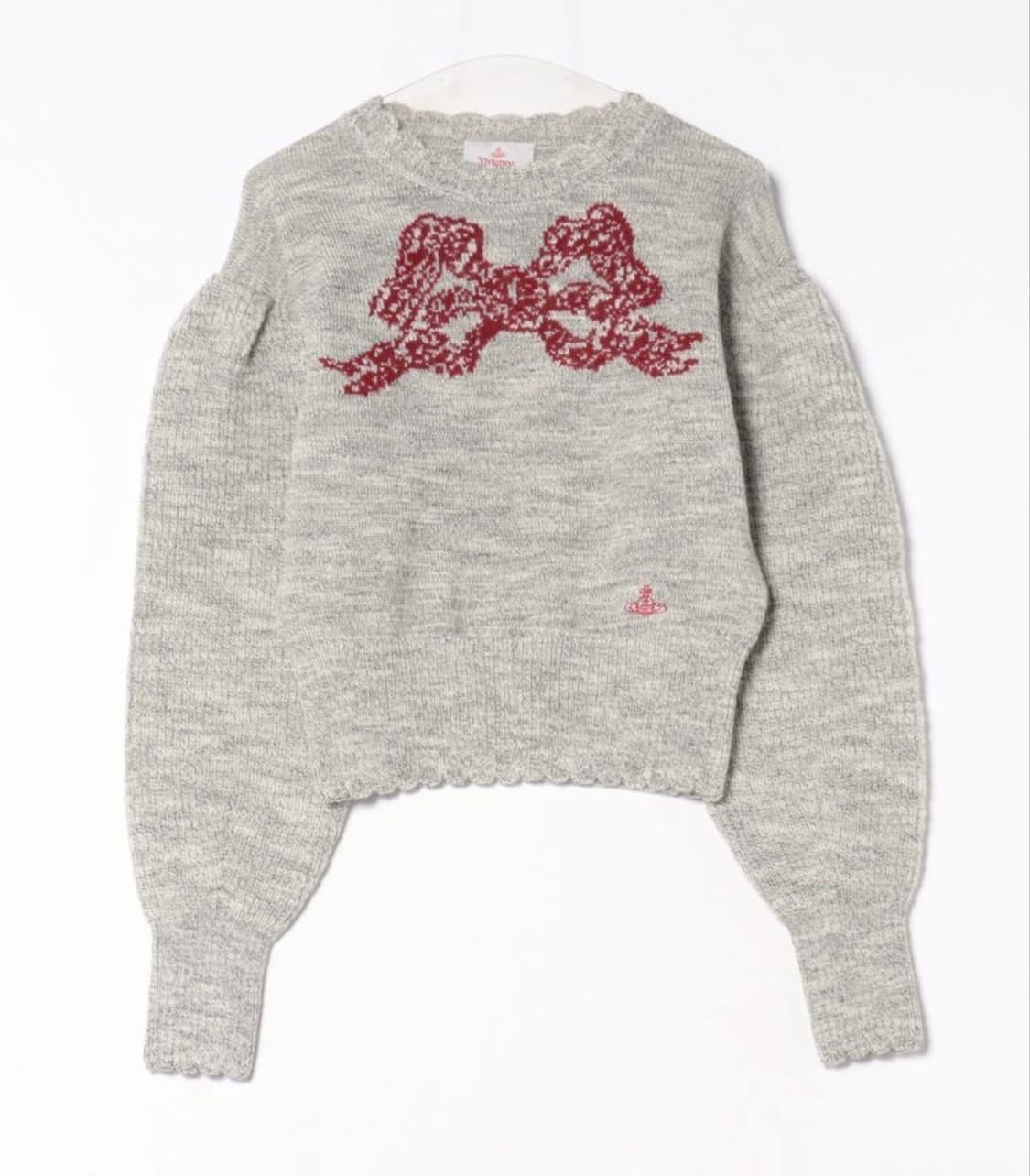 비비안웨스트우드 2025AW 레드라벨 리본 안타시안 니트 상품이미지1