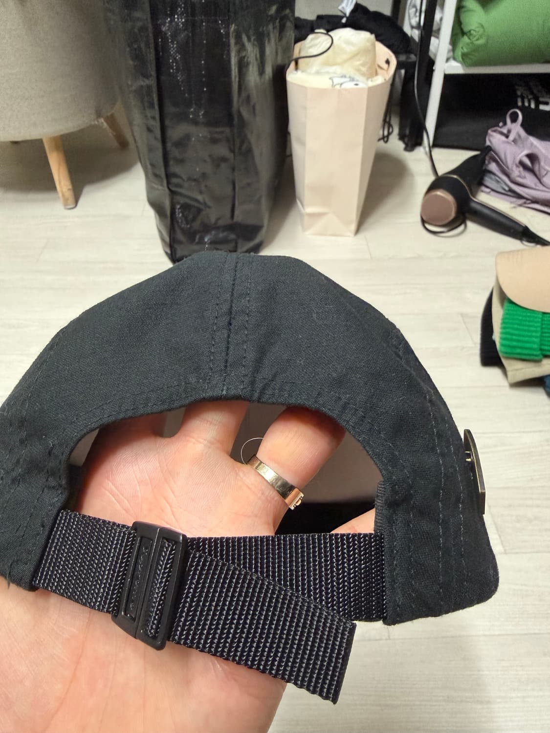 [OS] 슈프림 밀리터리 캠프캡 블랙 24FW 상품이미지5
