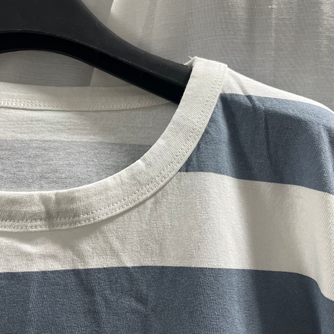 어텐션로우/ 오버핏 스트라이프 롱 슬리브 딥블루/ 2 상품이미지3