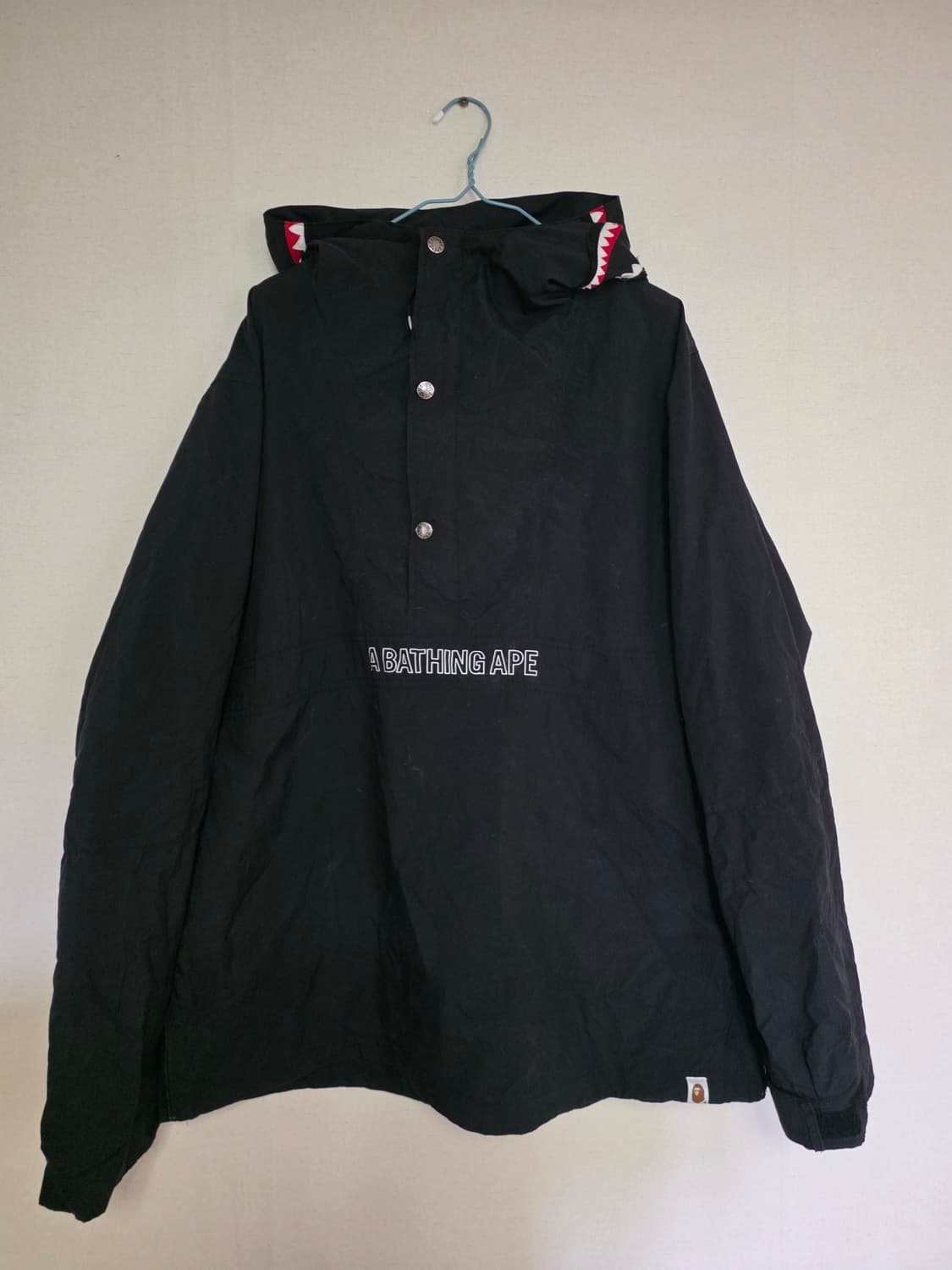 [2XL]베이프 로고 샤크후드 아노락 상품이미지1