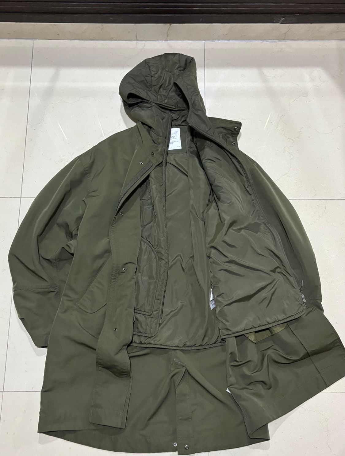 코드그라피 카키 야상 (탈부착 내피 포함) 상품이미지2