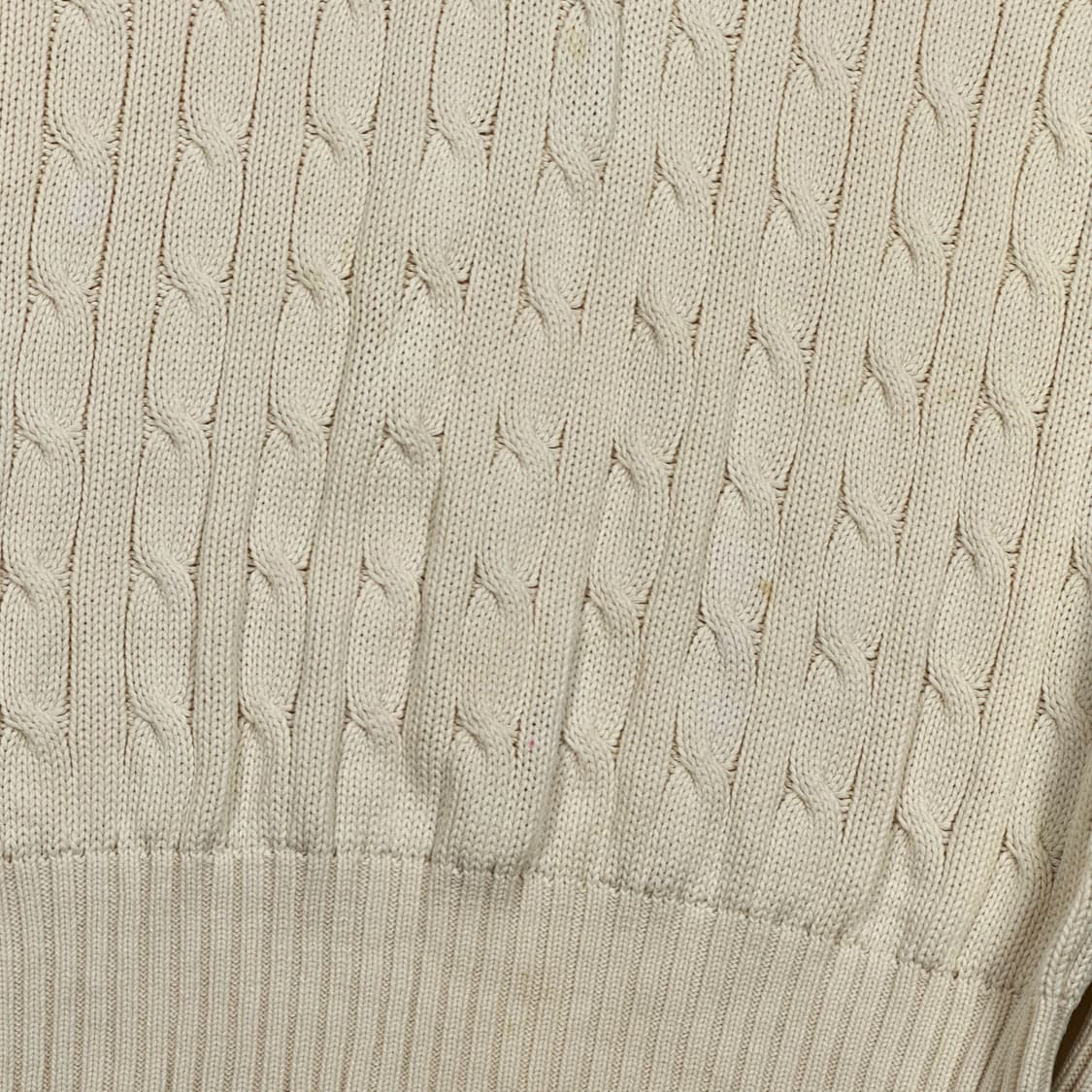 폴로 랄프로렌 올드 아카이브 브이넥 케이블 니트 M 상품이미지5