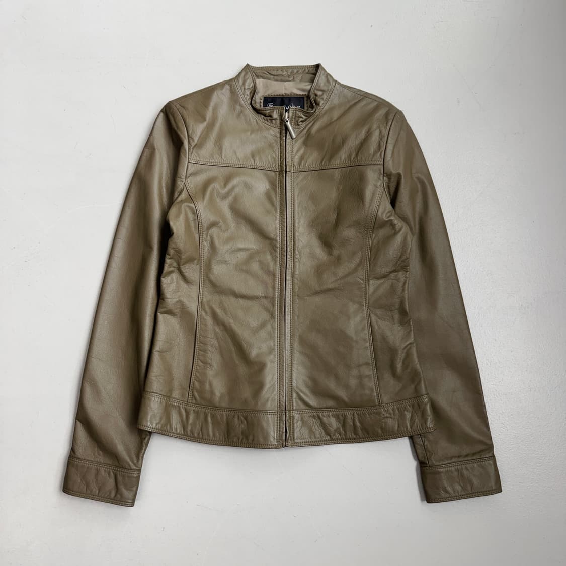 리얼레더 딱붙 소가죽 릭오웬스맛 빈티지 가죽자켓 상품이미지2