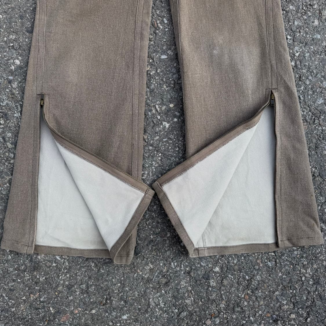 Cledevers JPN 언벨런스 집업 부츠컷 팬츠 상품이미지7