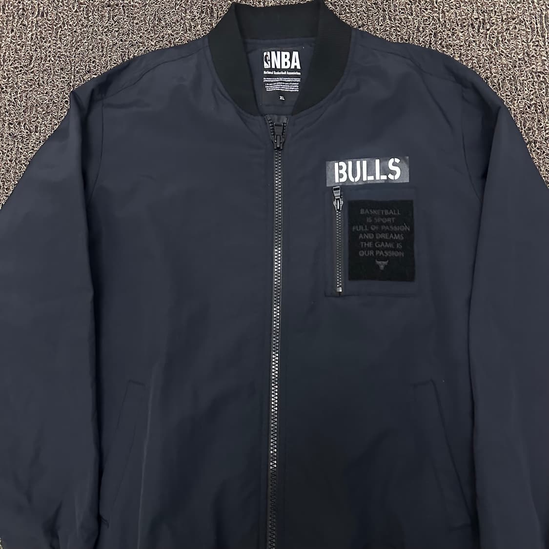 NBA 엔비에이 시카고 불스 코치 바람막이 자켓 블랙 105(XL) 상품이미지2