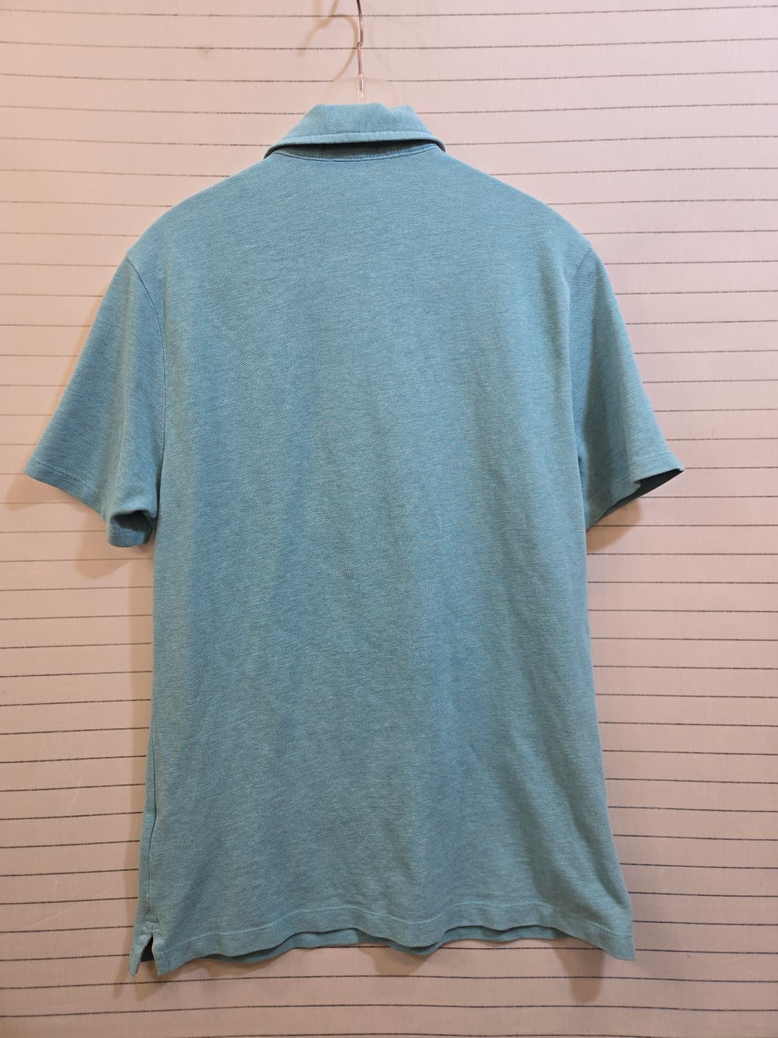 버버리 반팔(정품) 폴로 티셔츠 민트 블루 M 상품이미지6