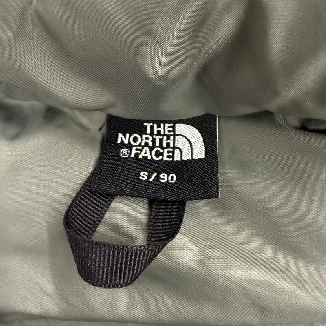 [정품/S] 노스페이스 패딩 점퍼 카키 b19 상품이미지5