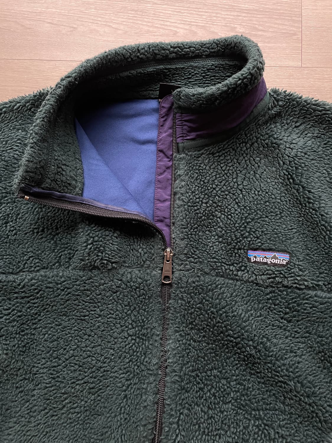 90s 파타고니아 딥파일 PEF 그린 퍼플 자켓 상품이미지4