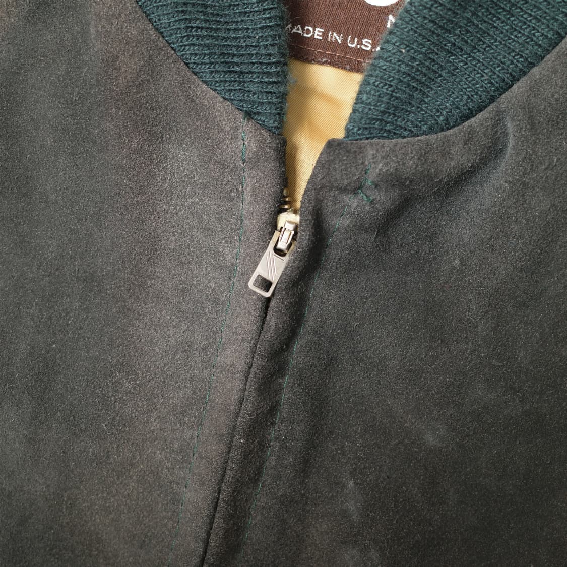 1980's Schott Faded Suede Bomber Jacket 상품이미지5