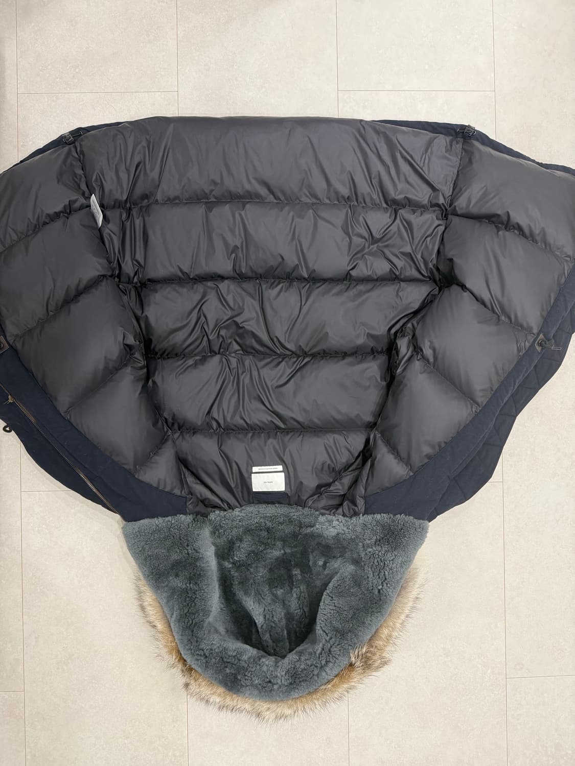 아워셀브스 구스다운 밀파카 네이비 3사이즈 상품이미지3