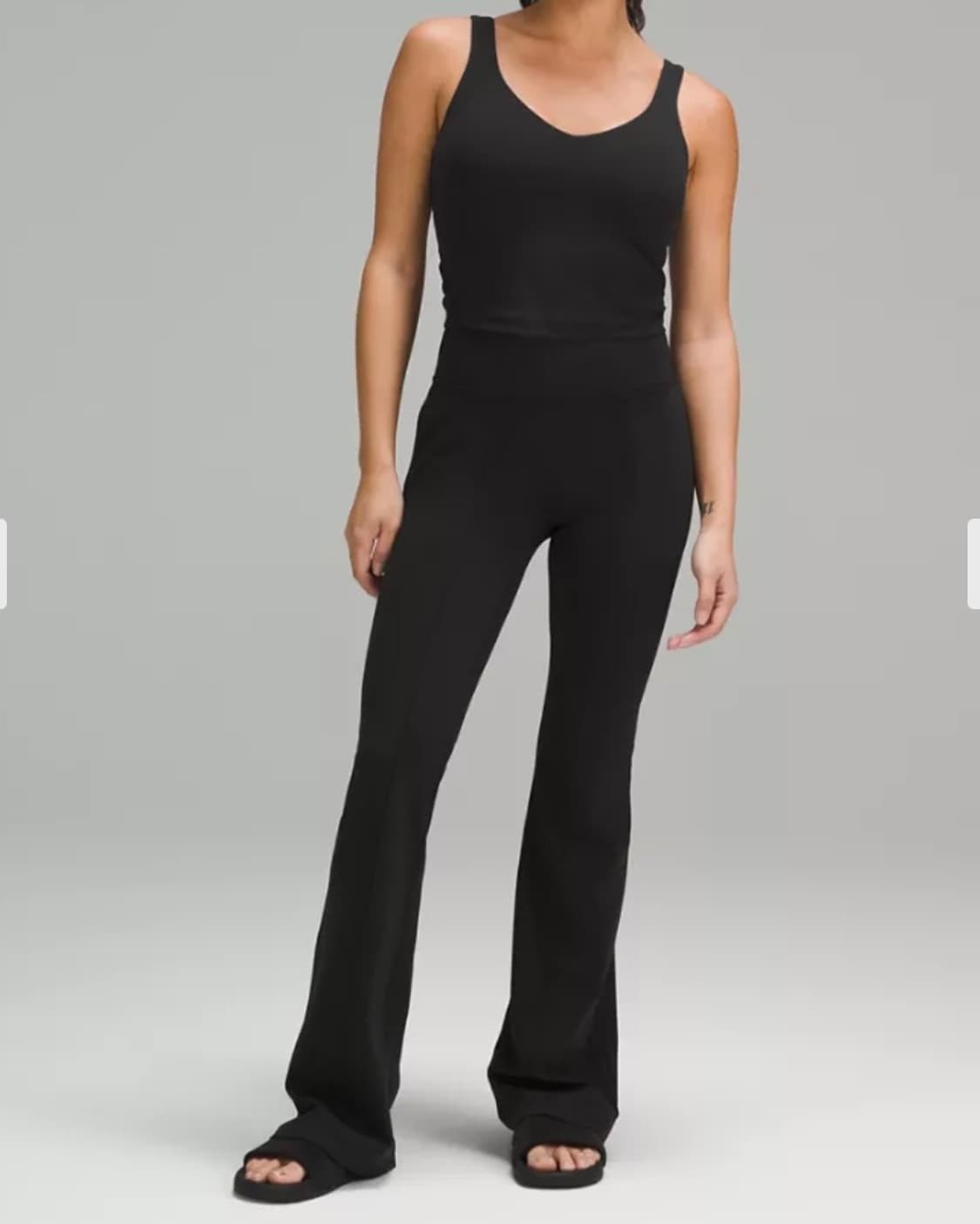 룰루레몬 그루브 플레어드 포켓 팬츠 아시아 핏 부츠컷 레깅스 블랙 XS 상품이미지3