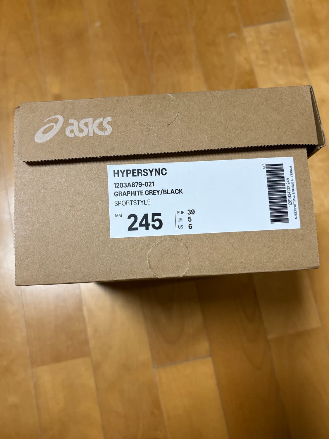 245)아식스 하이퍼싱크 그래파이트 그레이 블랙 상품이미지3