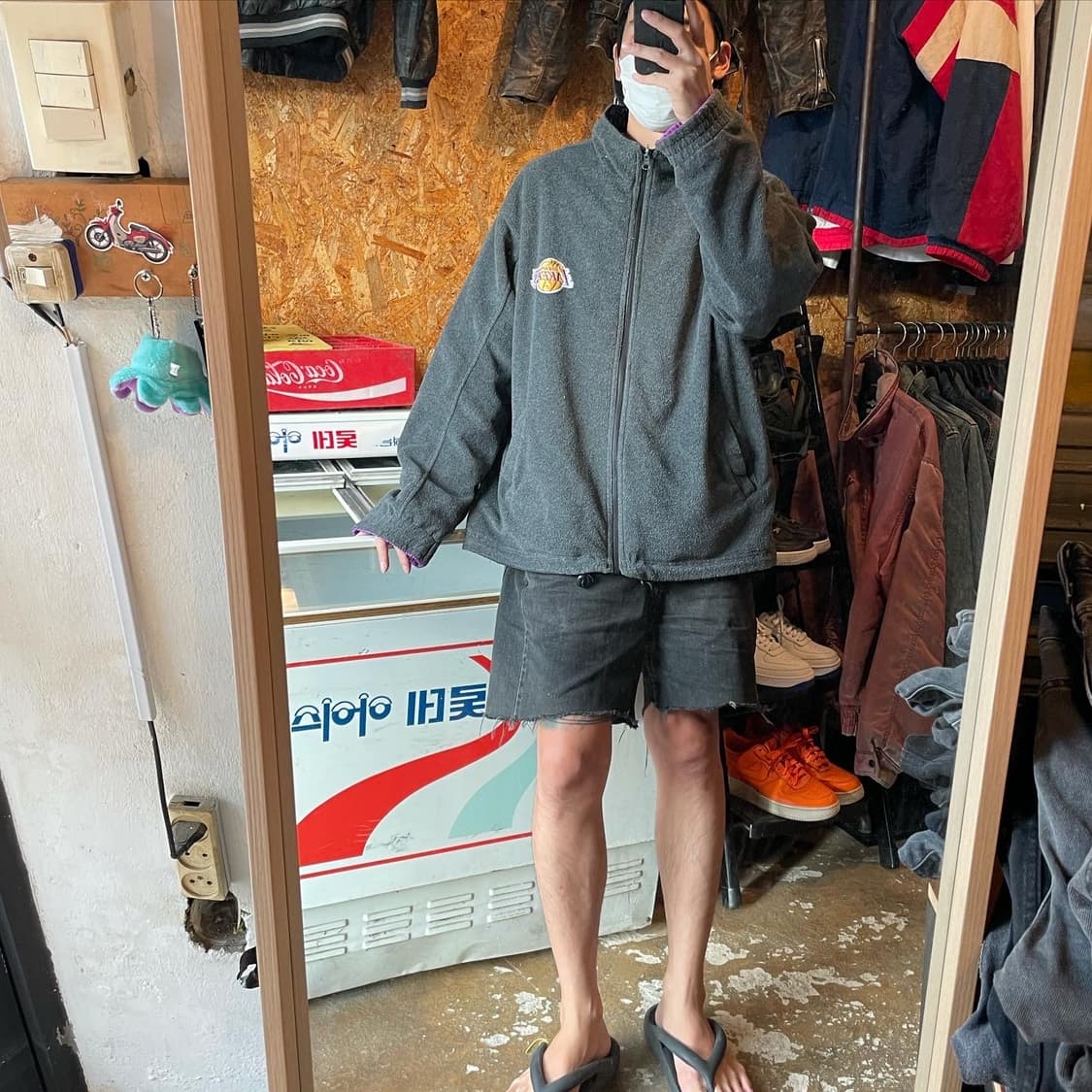 90s NBA 레이커스 양면 자켓 (2XL) 상품이미지7