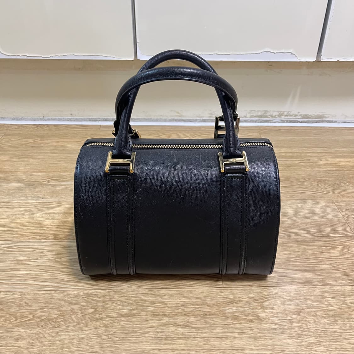 정품/백화점) MCM 사피아노 블랙 보스턴 토드백 토트백 핸드백 가방 상품이미지3