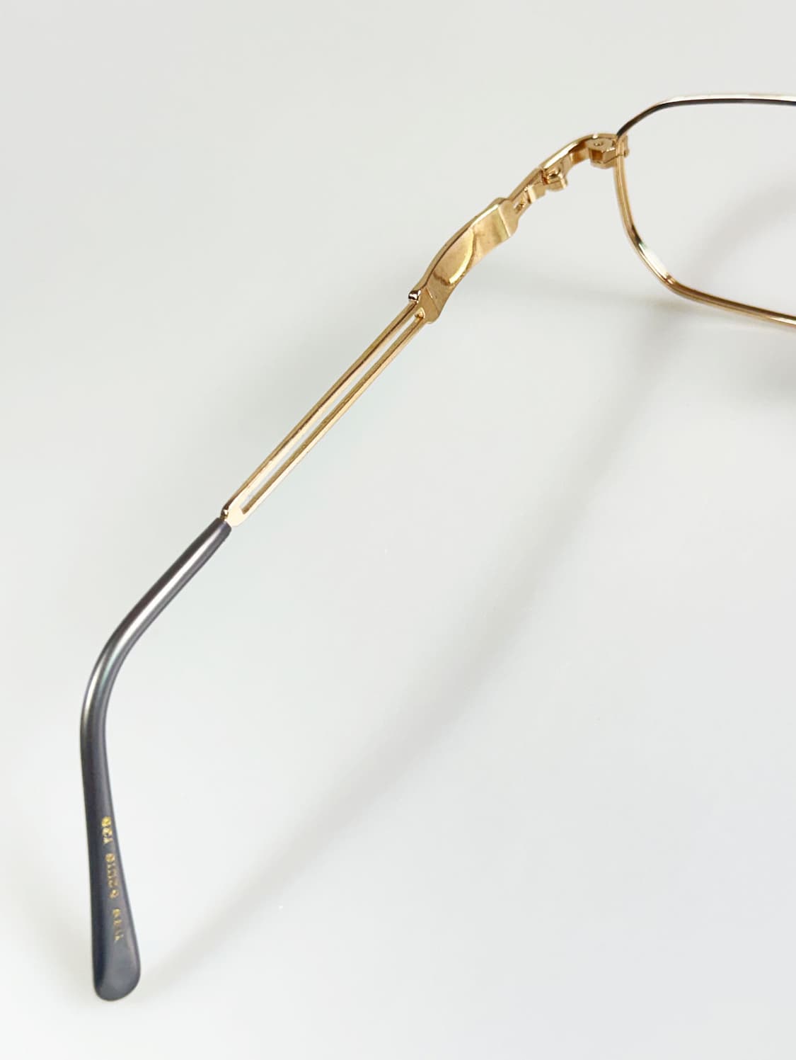 90s 레트로 골드 슬림 스퀘어 메탈 프레임 빈티지 안경 상품이미지7