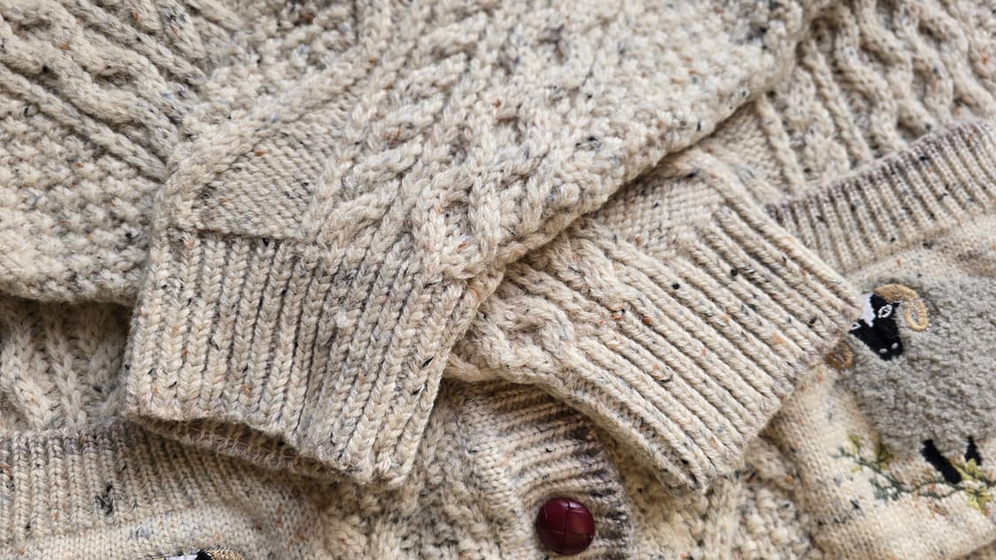 ACORN 유로 빈티지 피셔맨 가디건 L 상품이미지4