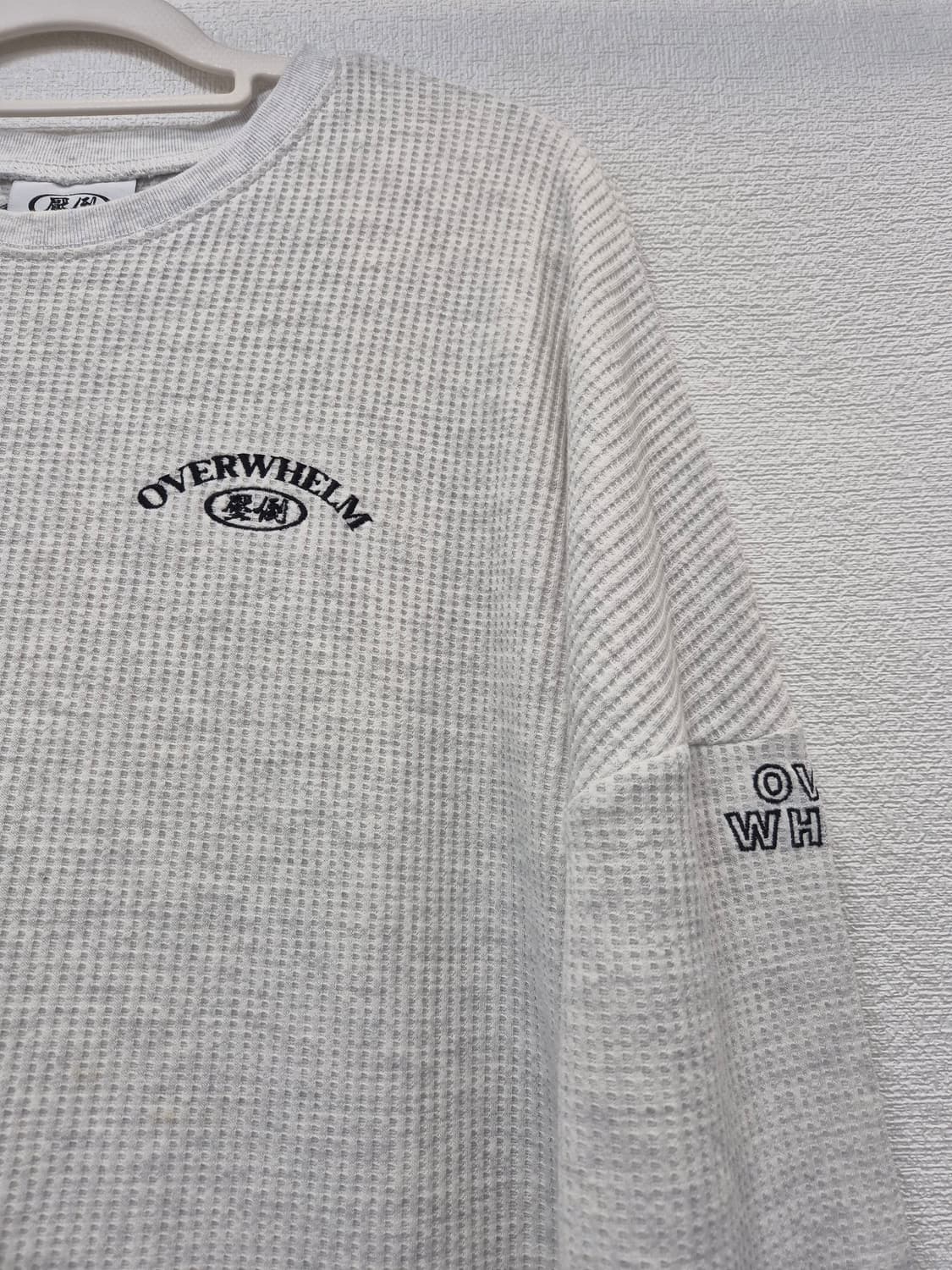 압도 와플 긴팔티 L  / 100~105 상품이미지2