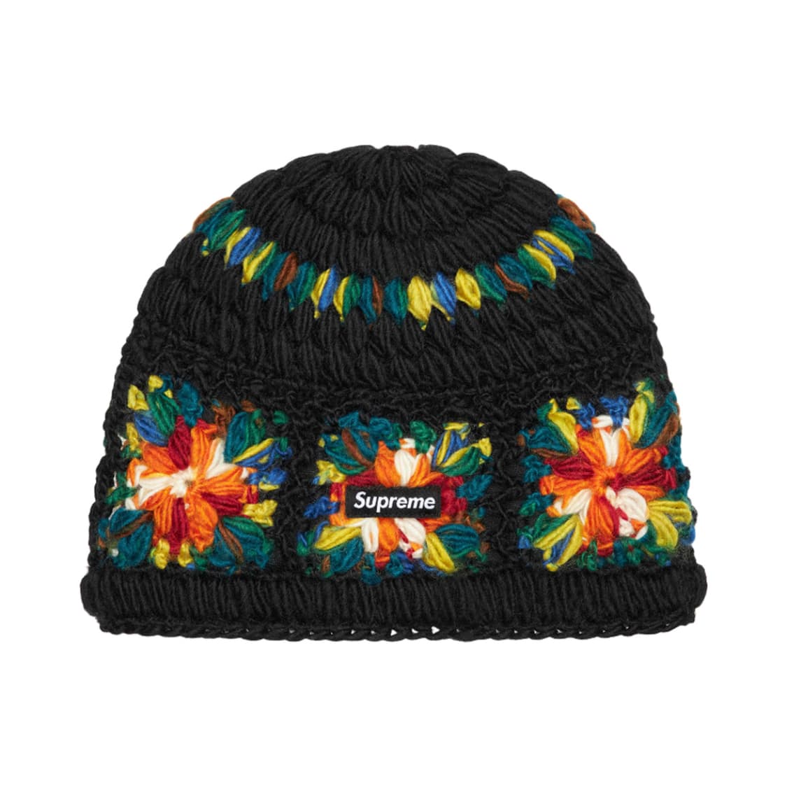 슈프림 크로셰 비니 블랙 25ss 상품이미지1