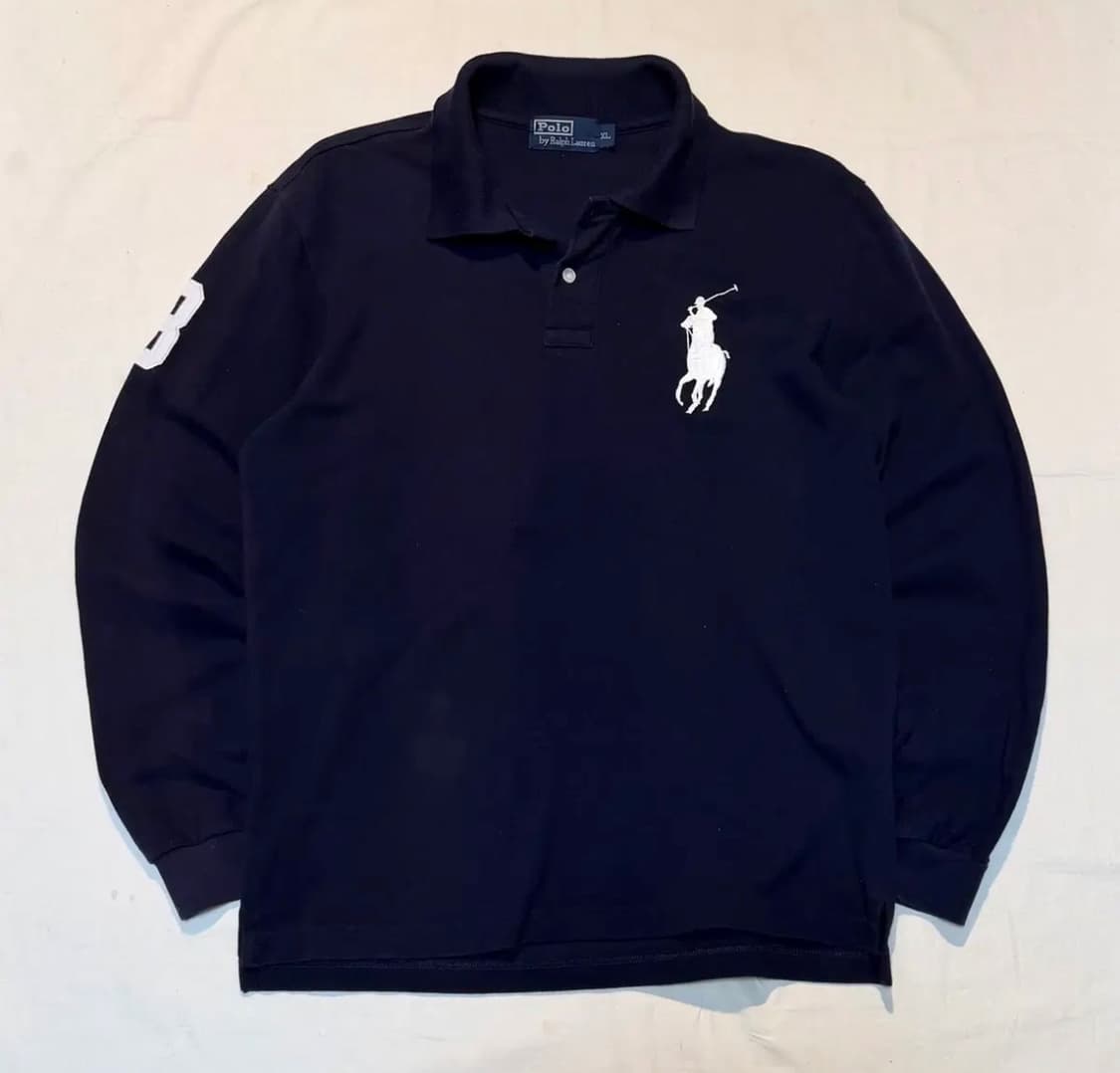 폴로 랄프로렌 빅포니 롱슬리브 카라티 네이비 상품이미지1
