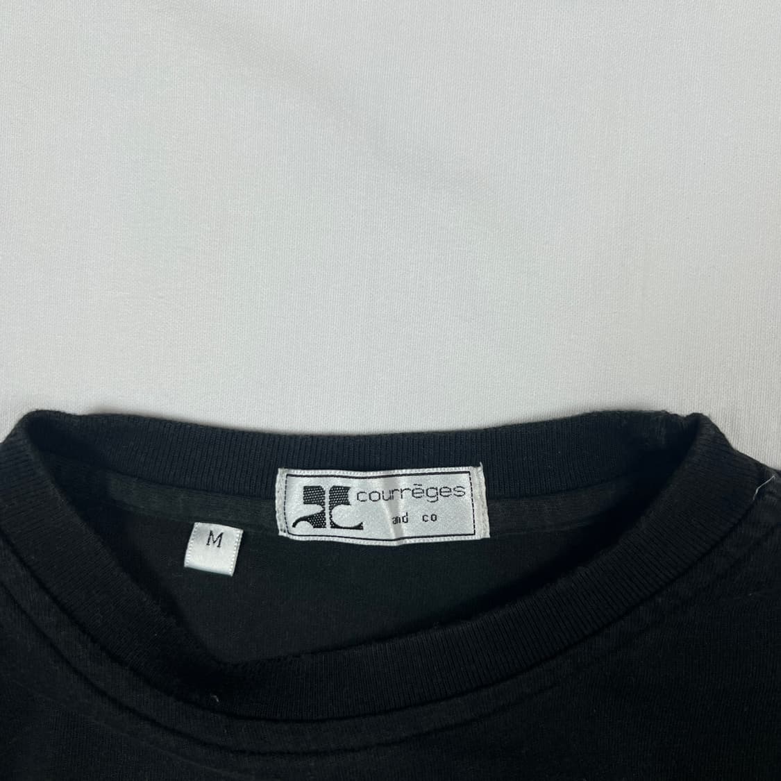 90‘s 꾸레주 꾸레쥬 courreges 로고 스펠아웃 반팔티 상품이미지6