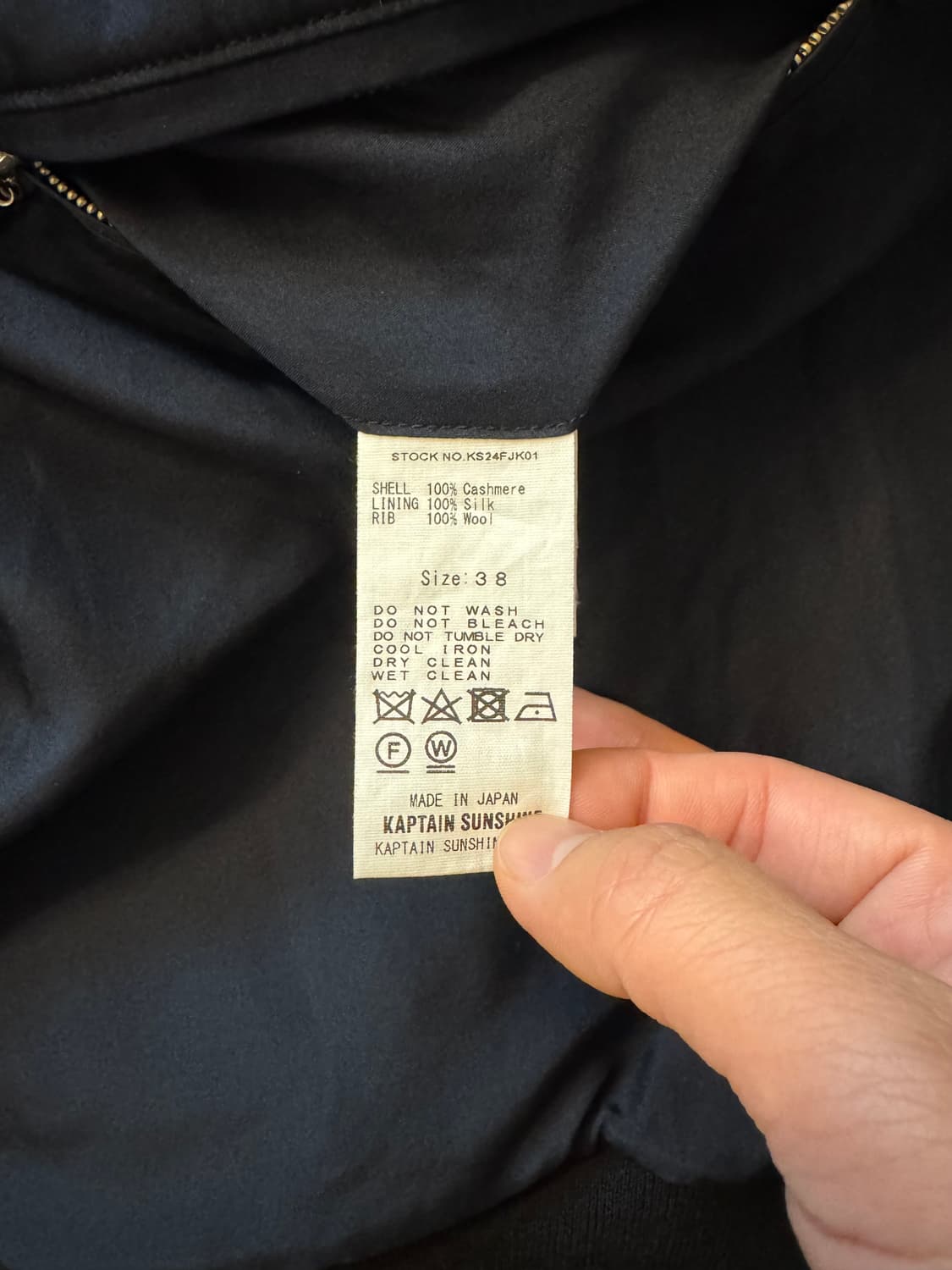 캡틴 선샤인 kaptain sunshine 캐시미어 플라이트 자켓 상품이미지6