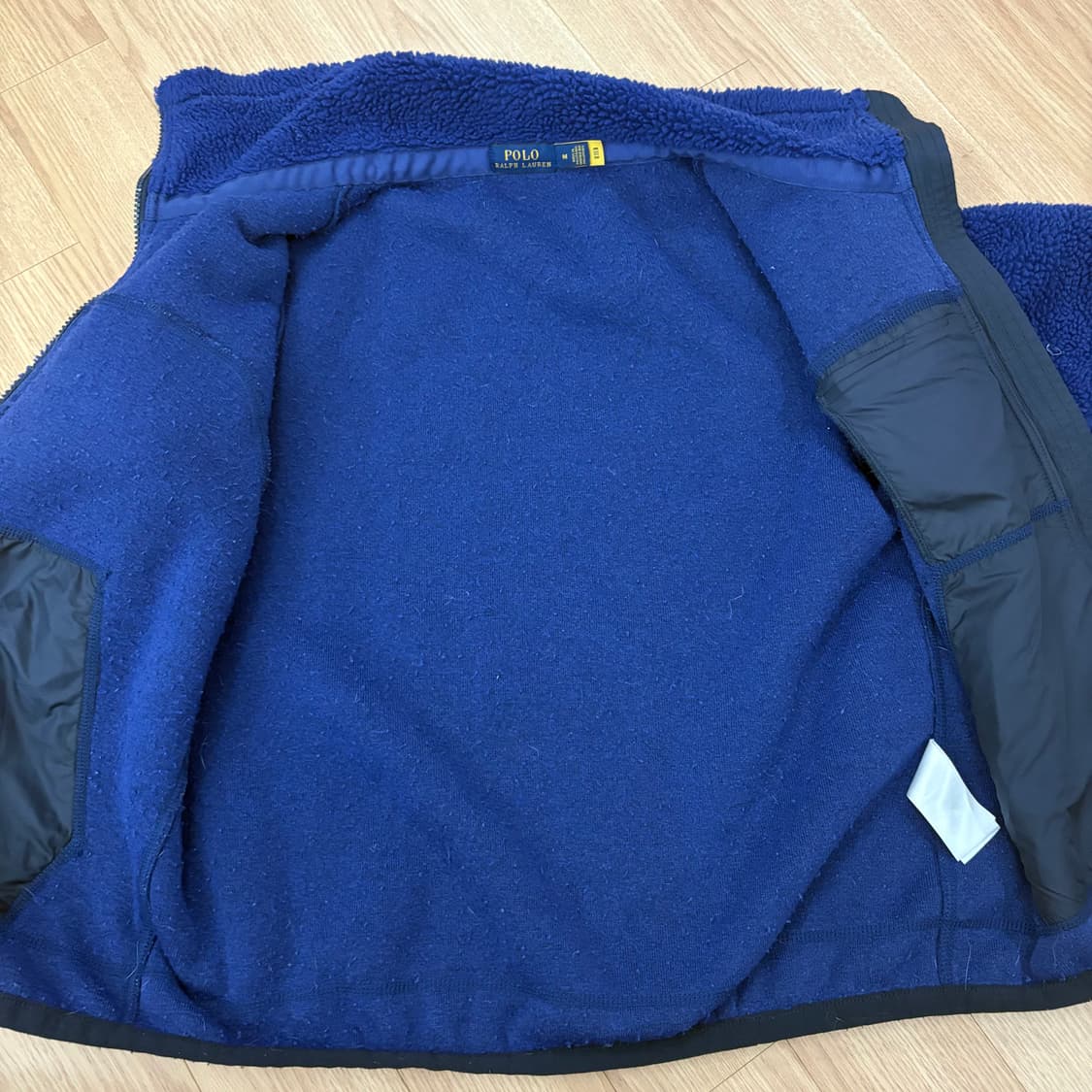 폴로 랄프로렌 블루 후리스 집업 M 상품이미지6