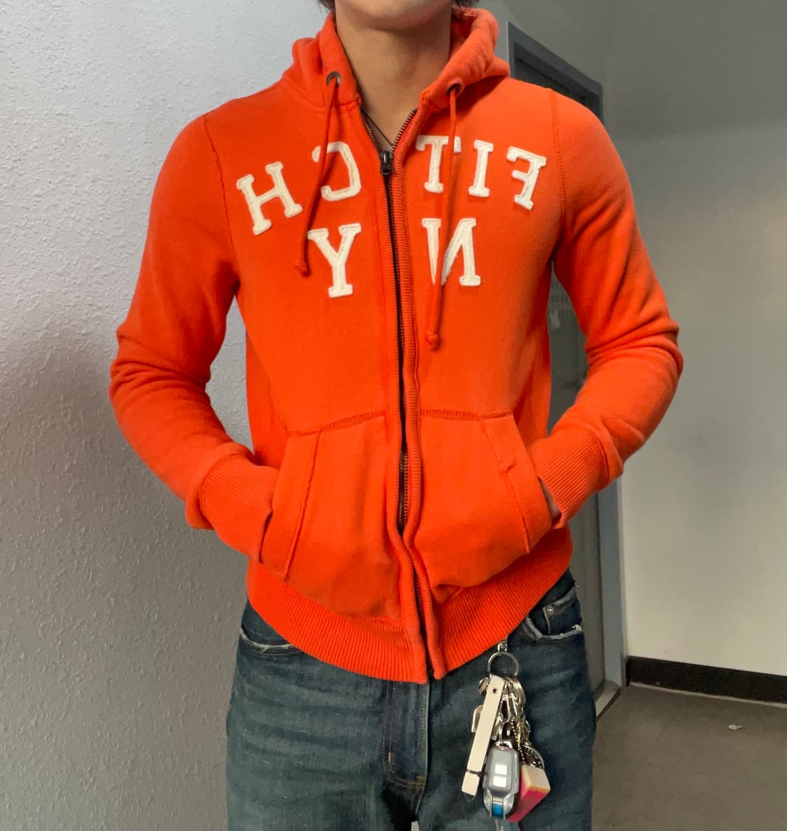 아베크롬비 오랜지 후드집업 상품이미지2