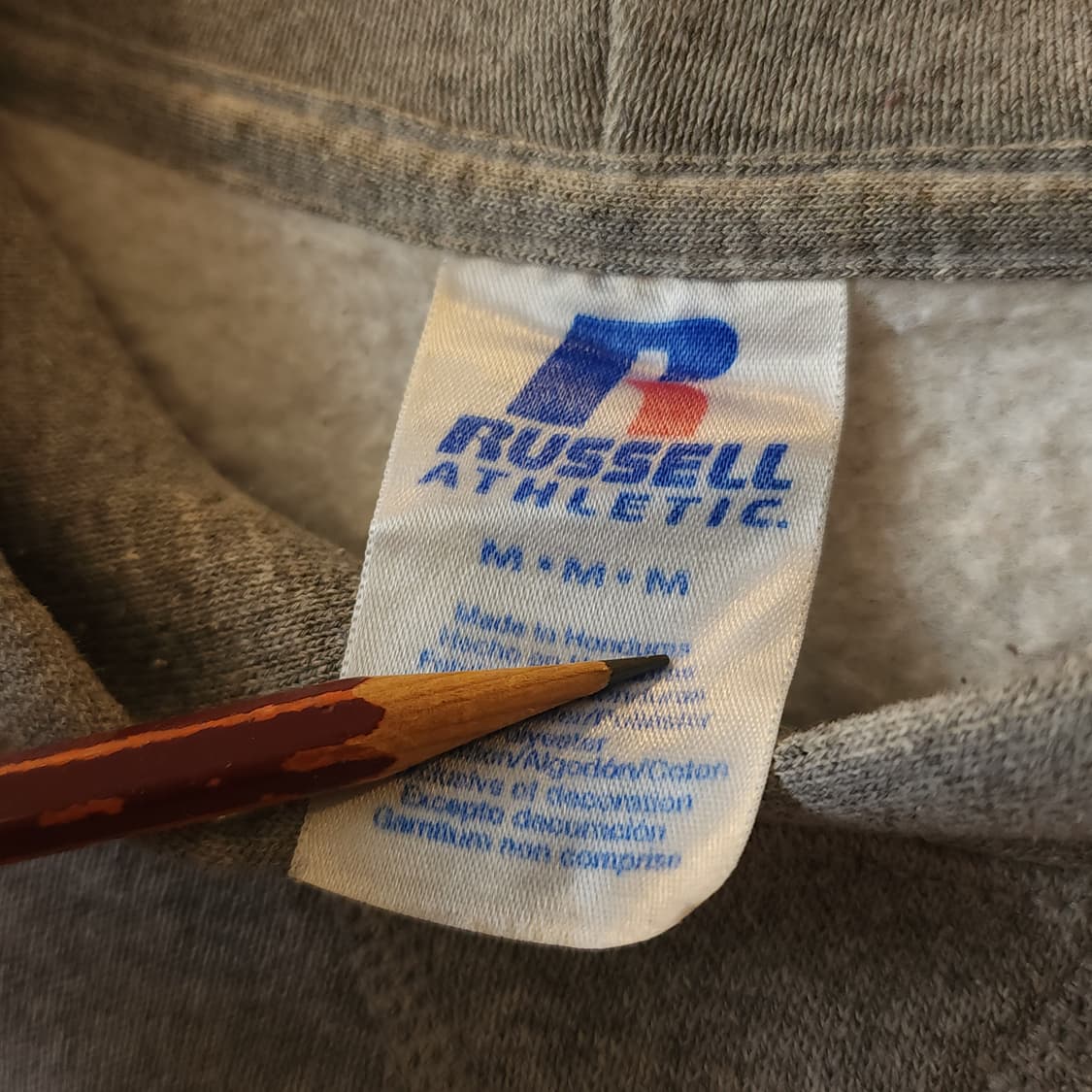 90s 러셀 후드 스웻셔츠 바스켓볼 빈티지 레터링 M 상품이미지5