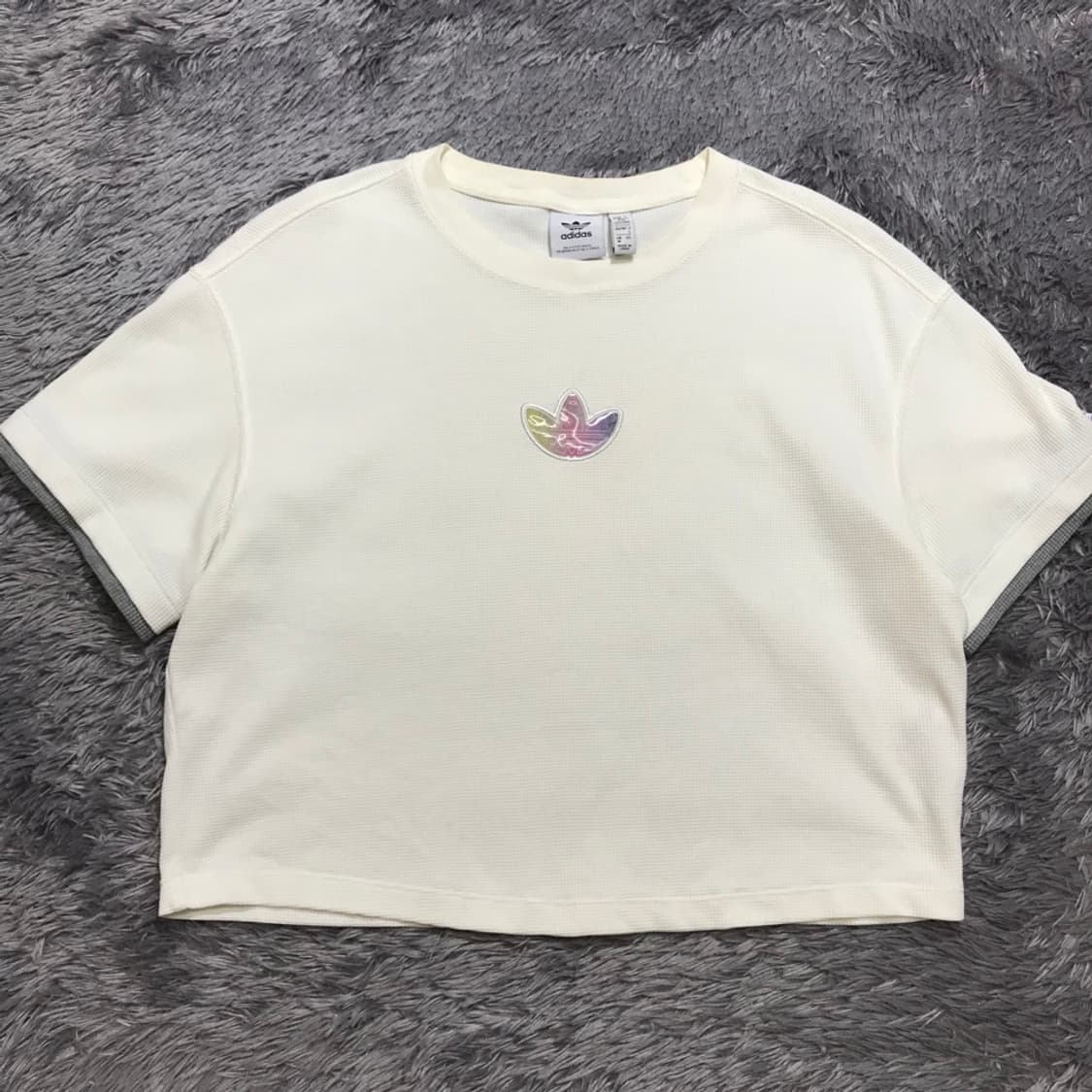 [[여성 M] 아디다스(ADIDAS) 클로버 슬리브 반팔티@538 상품이미지2