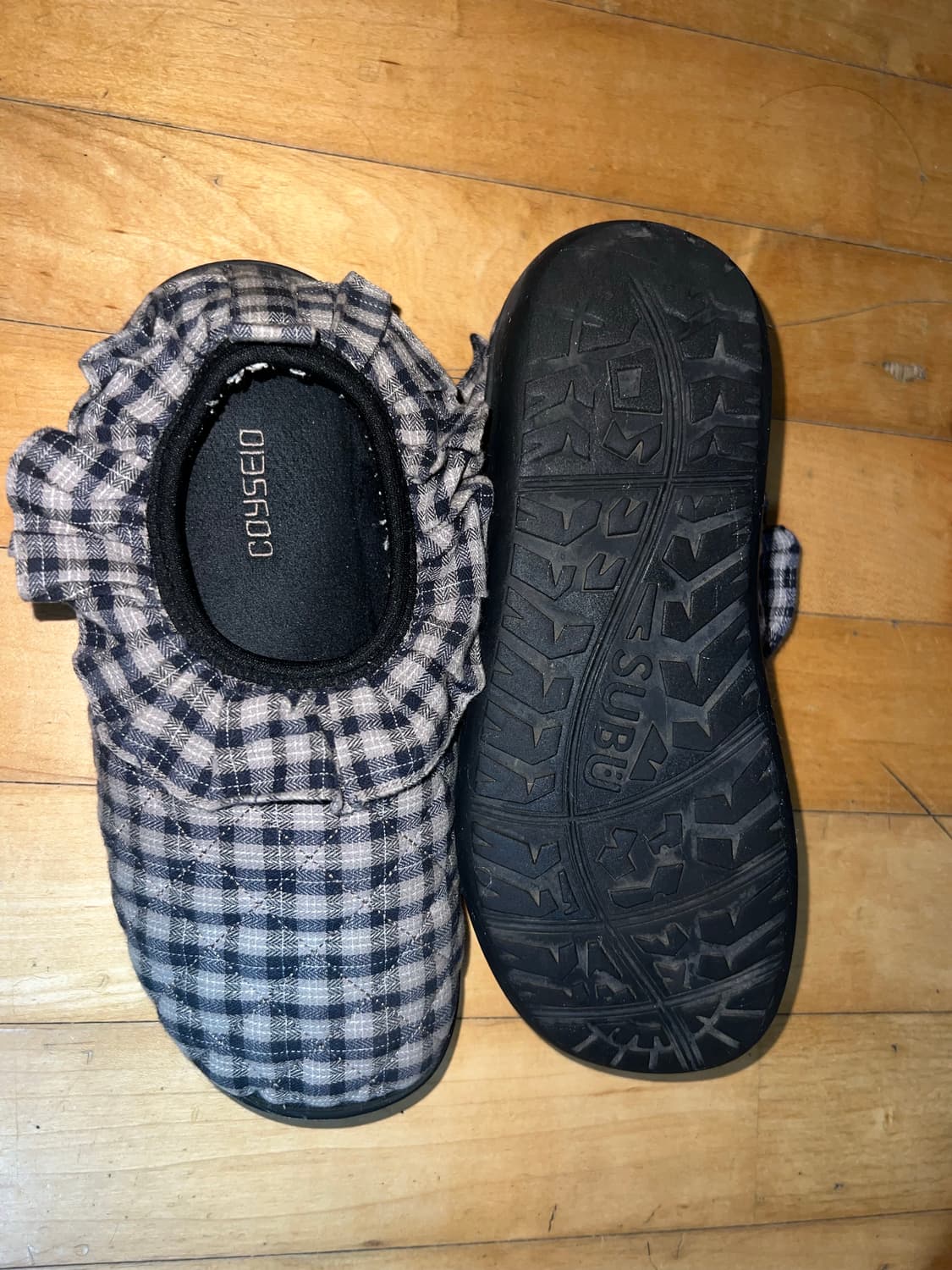 COYSEIO X SUBU FLUFF CHECK PADDING SHOES 상품이미지6