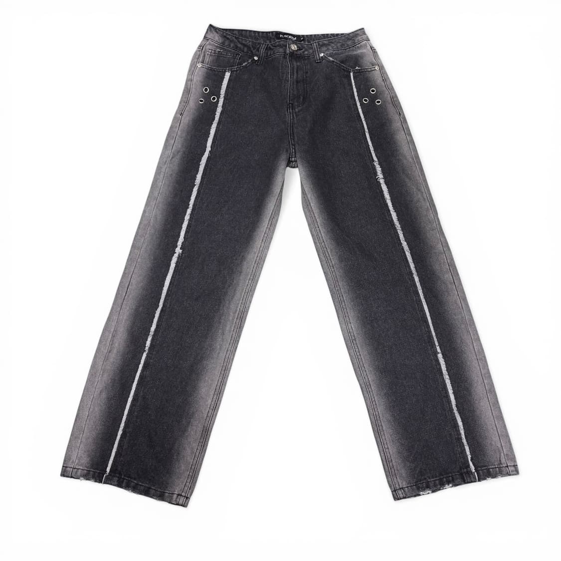 M 플레이버리즘 컷오프 블리치 워시드 데님팬츠 상품이미지1