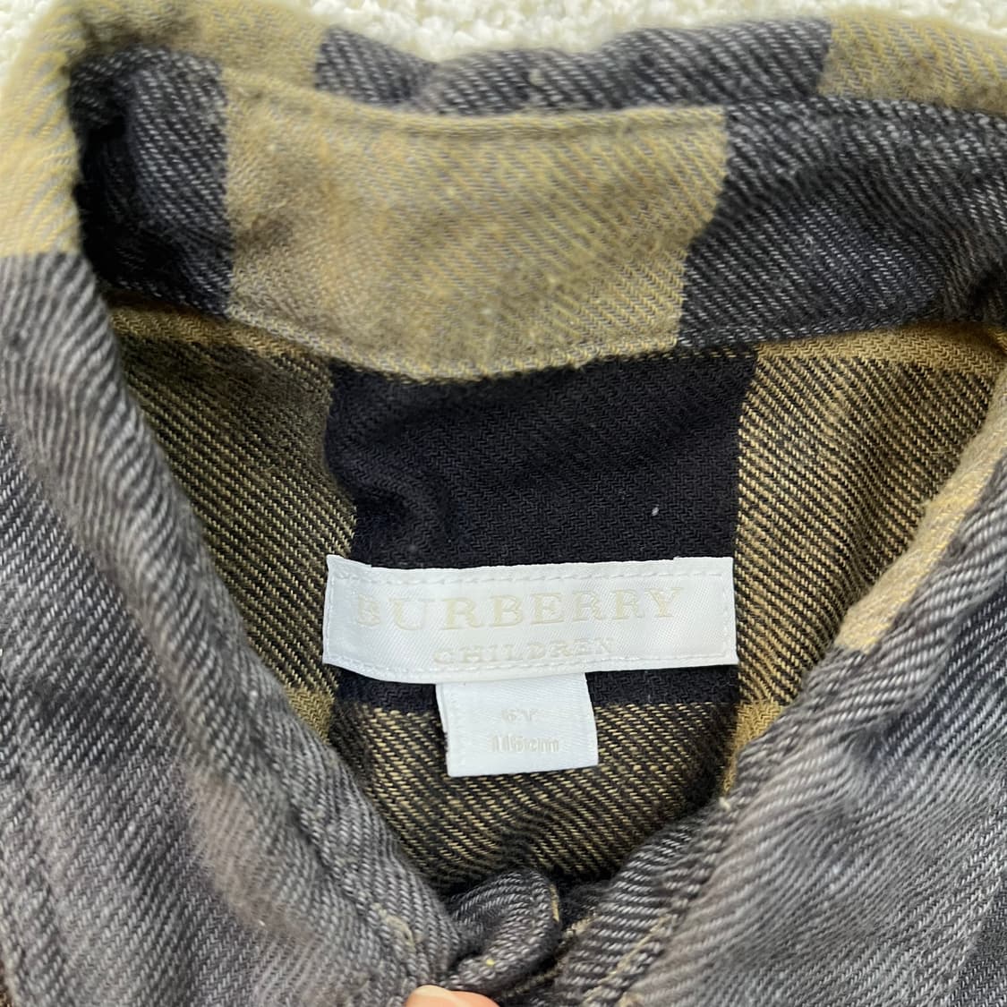 6Y 버버리 키즈 체크 셔츠 남방 0310M 상품이미지2