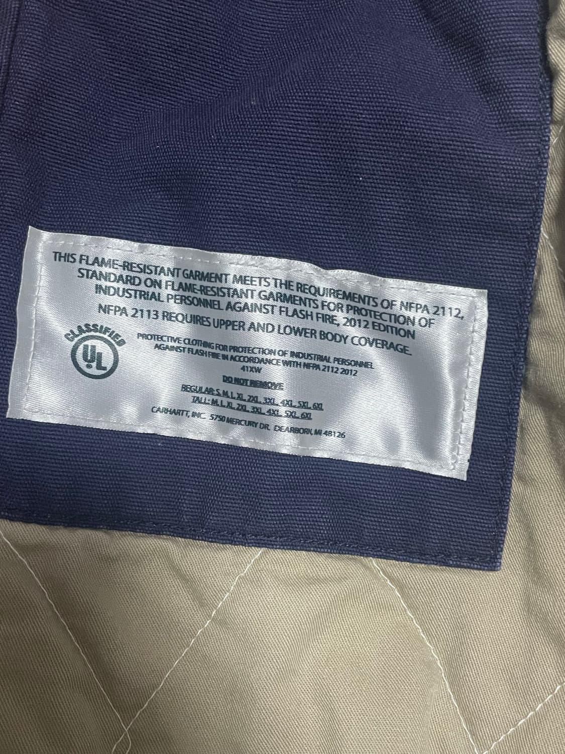 칼하트 방염 fr 액티브자켓 상품이미지6