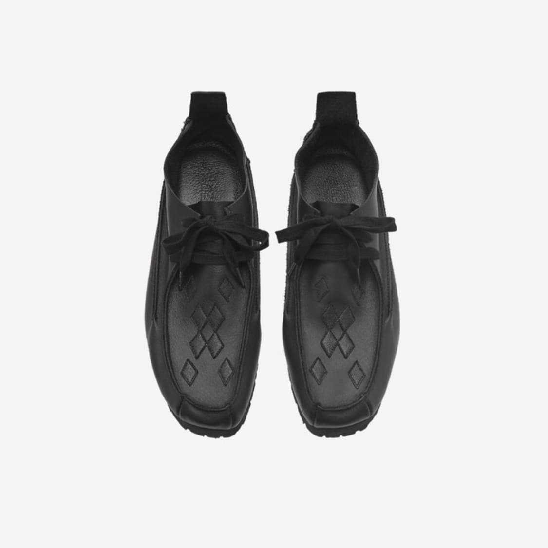 [3] 폴리테루 스티치드 왈라비 레더 블랙 상품이미지1