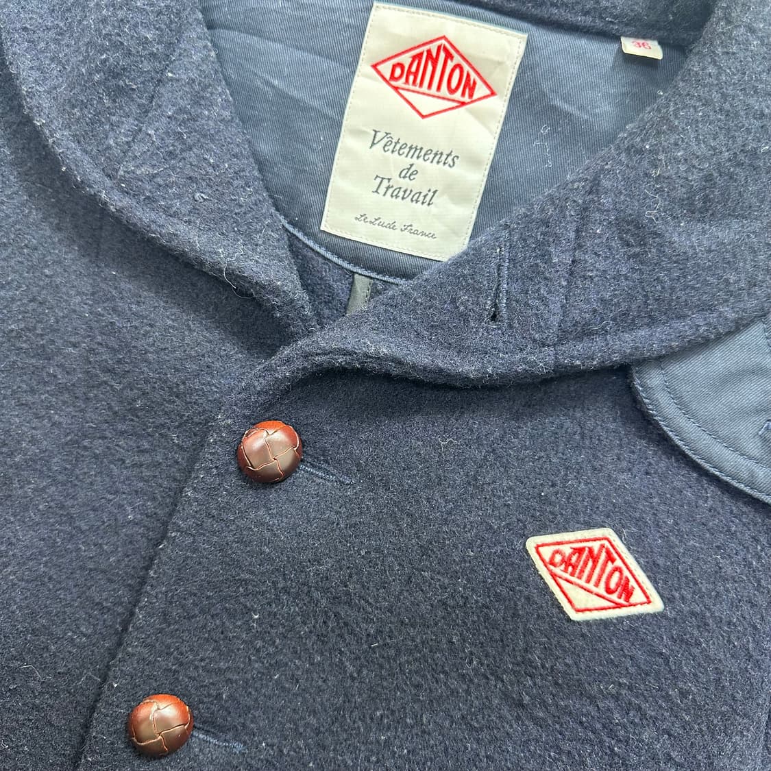 단톤(Danton) 네이비 울코트 상품이미지3