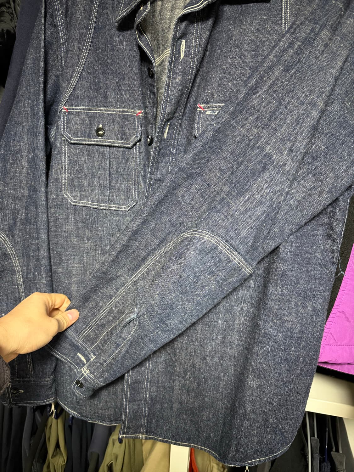 리얼맥코이 셔츠 논세탁 상품이미지2